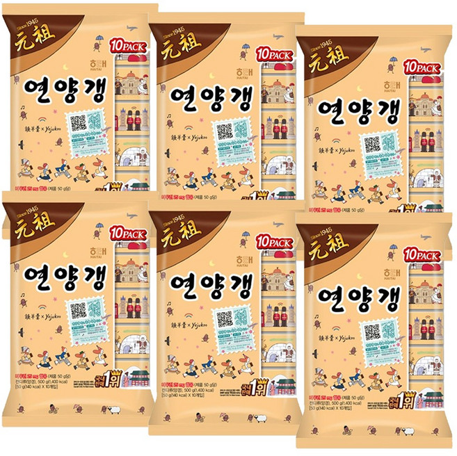 해태 연양갱, 500g, 6개
