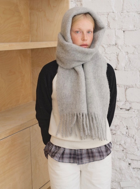 노하 알파카 수술 남여공용 머플러 목도리 (4color)