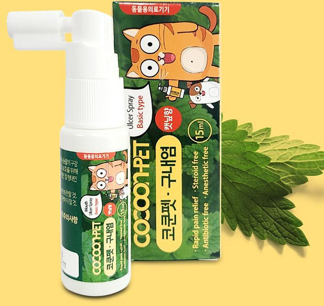 코쿤펫 고양이 구강 구내염 치주염 케어 치료제 캣닢향, 1개, 15ml