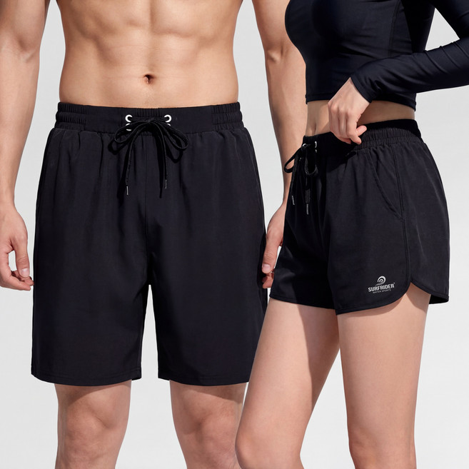 서프라이더 남녀 래쉬가드바지+이너 2종세트 비치팬츠 5컬러 빅사이즈/SURFRIDER
