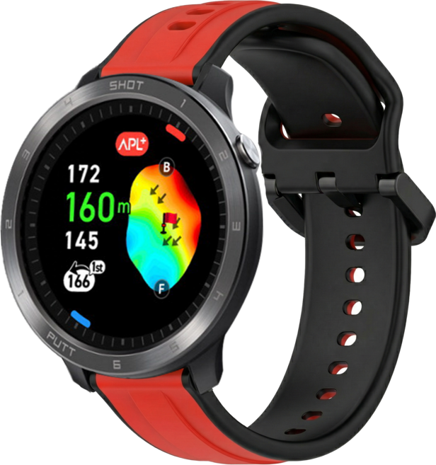 보이스캐디 T13 Pro T12 Pro T11 Pro T-ultra 호환 니헤라 골프 스트랩 밴드, 레드/블랙, 1개