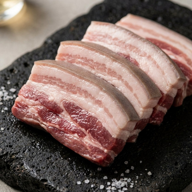 허리케인마트 산지직송 제주 흑돼지 오겹살, 2개, 200g