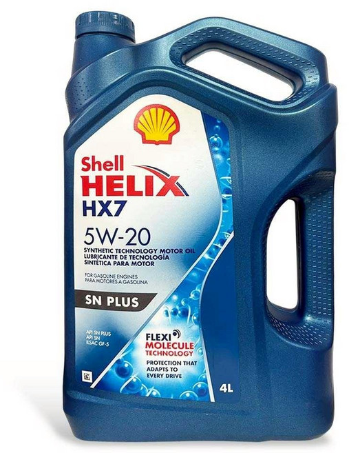Shell Helix HX7 合成技術機油, 5w20, 4L, 1瓶