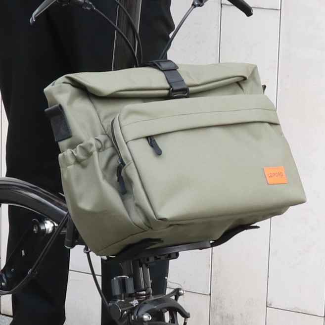 레이포드 브롬톤 미니벨로 프론트백 어반라이트-D 자전거 캐리어 가방, 카키, 1개