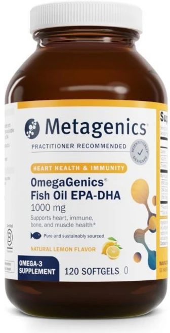 Metagenics OmegaGenics EPA-DHA 1000mg - 심혈관 근골격계 및 면역 체계 건강을 지원하는 일일 오메가 3 어유 보충제 120개, 120 Count (Pack of 1), 1개, 120정 - 쿠팡