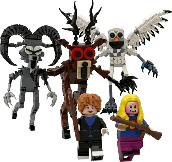 99일 3종 보스와 2명 플레이어 조립블럭, 1개, NIFB3P2