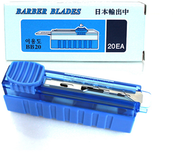 전문가용 안전이용도 도루코 면도날 BB20, 20개입, 1개