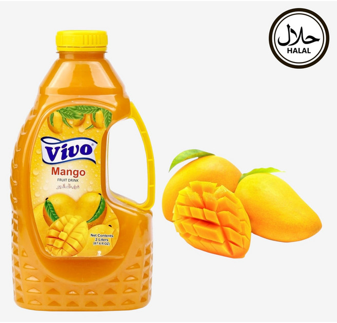 VIVO MANGO FRUIT DRINK망고 프루트 드링크, 1개, 2L