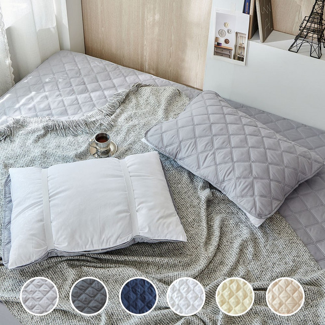 데시뉴 뉴노멀 향균 누빔 베개커버 이중 밴딩형