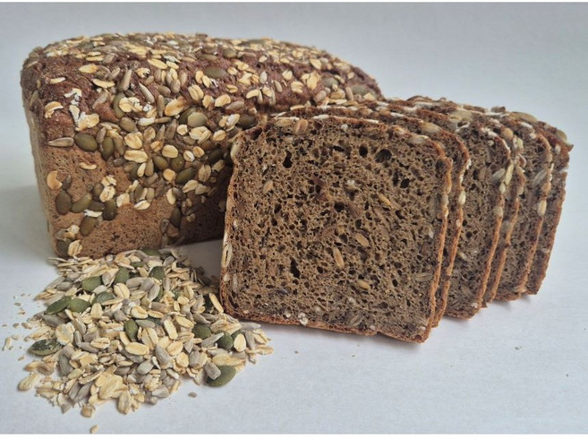 로겐하임 7곡통호밀빵(Saftkorn brot) 잡곡빵 비건, 1개, 880g