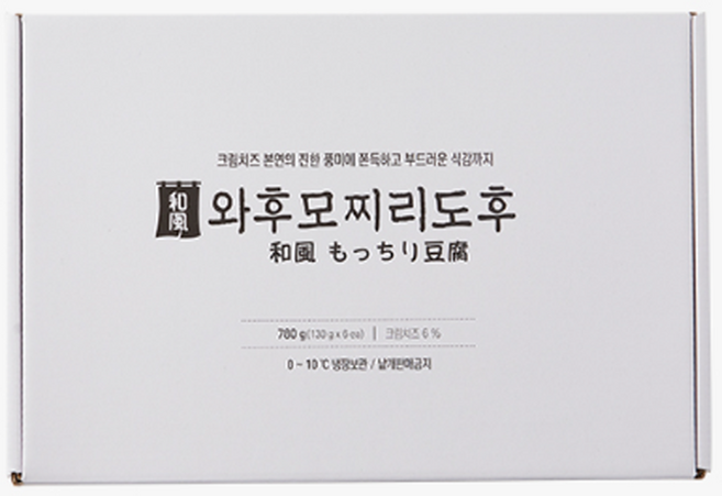 모찌리도후 와후 780g(130g x 6ea) 크림치즈 쫀득한 일본식 두부 이자카야 안주, 1개