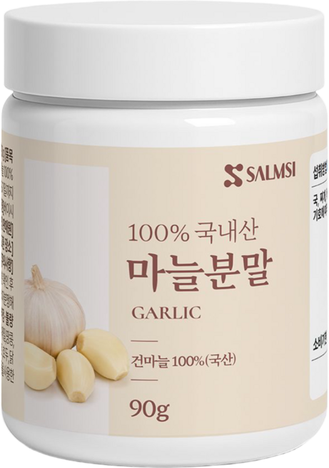 마늘 가루 100% 국산 건마늘 분말, 1개, 90g
