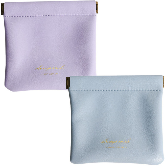 아름조이 다용도 원터치 미니 파우치 2개