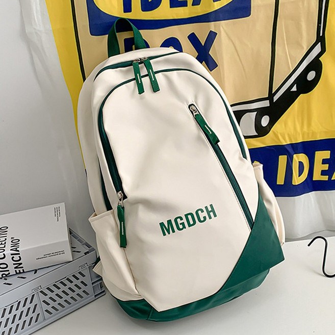 백팩 책가방 여행용 커플 캐쥬얼 데일리 노트북팩 탄색 지퍼 대용량 남녀공용 방수