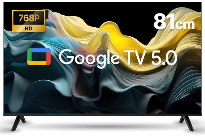 위드라이프 구글 스마트 32인치HD TV 최신형 1등급 안드로이드티비, 고객직접설치, 스탠드형, 32smart, 81cm/32인치