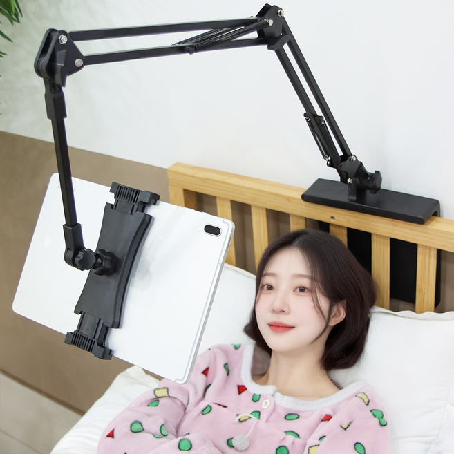 이고웰 이지핏 틈새삽입형 태블릿거치대, 블랙, 1개
