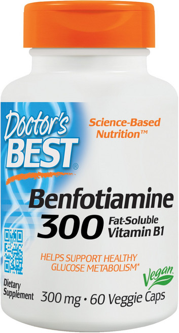 Doctor's BEST 無麩質苯磷硫胺素食膠囊, 60顆, 1罐