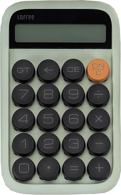 로프리 EH113P 젤리빈 계산기 1970 버전, 1개, 올리브 그린