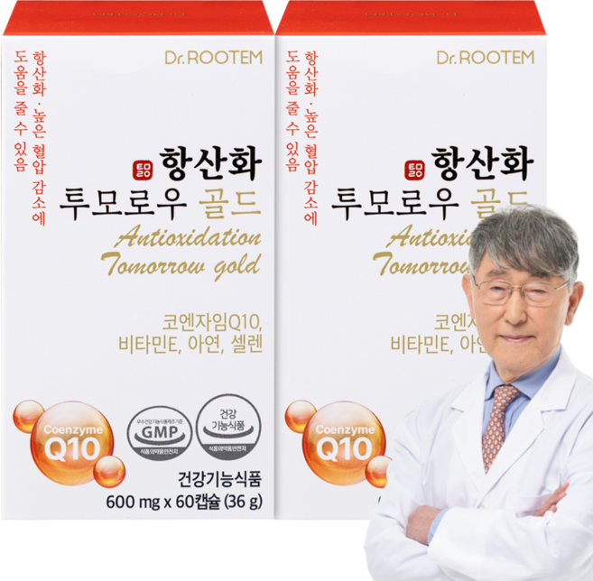 닥터루템 이시형박사 항산화 투모로우 골드 코엔자임 Q10 36g, 60정, 2개