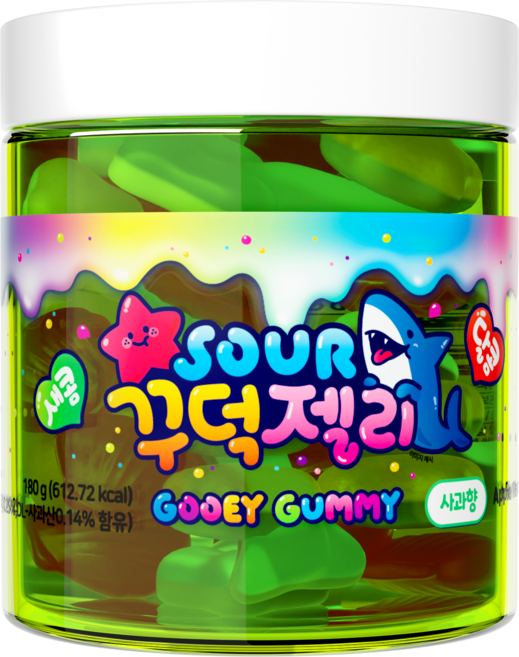 꾸덕젤리 사과향, 1개, 180g