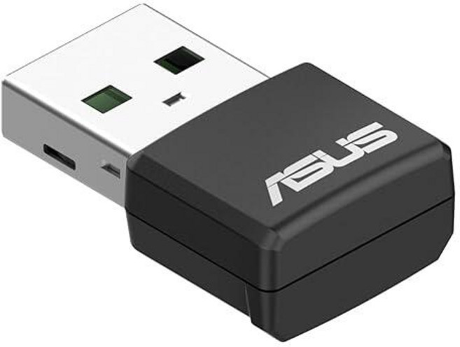 ASUS AX1800 듀얼 밴드 AX1800 Wi-Fi 6 나노 USB 어댑터 플러그 앤 플레이 WPA3 네트워크 보안 5GHz 주파수 밴드 Windows 10 및 11