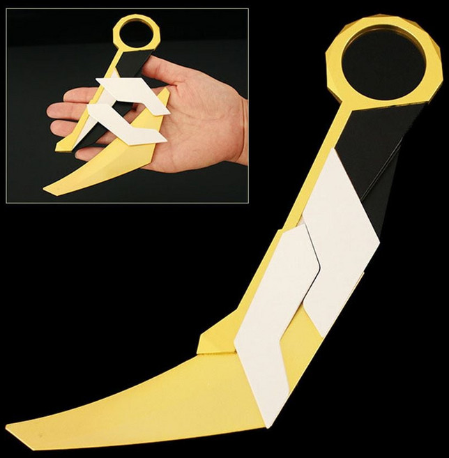 접이식 장난감 스 나이프 굿즈 잼토이 020304 칼스킨 카람빗 발로란트, 1개, 상세페이지 참조