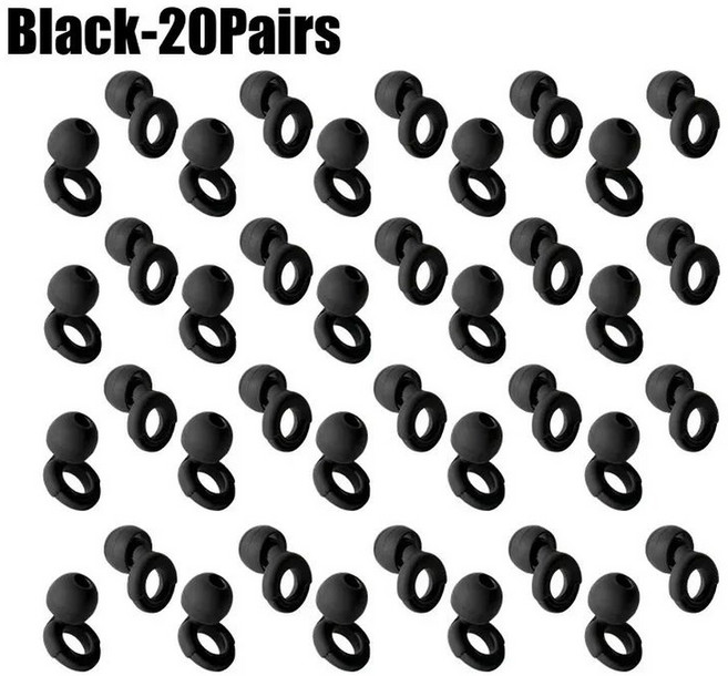 LOOP2 루프 콰이어트2 이어플러그 콘서트 24dB 스포츠 층간 착용감 향상 Quiet, Bla 20Pairs, 1개