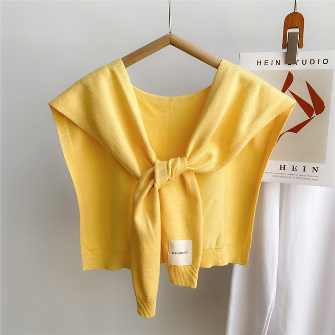 더블공주 파스텔 데일리 레이어드용 어깨숄 니트 가디건