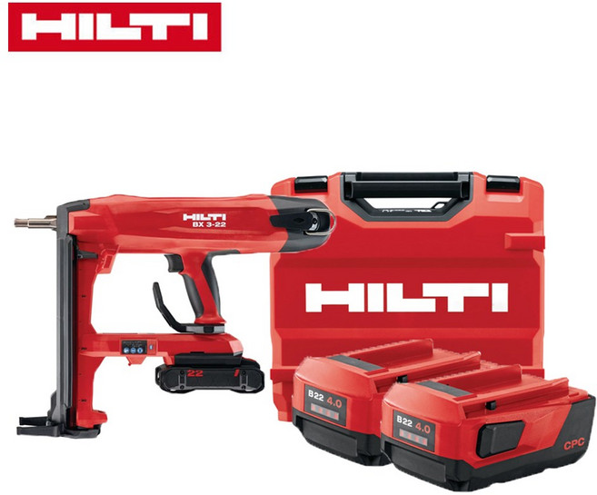 힐티 충전타정기 2세대 BX3 22V 4.0Ah 2개 세트 타정공구, 1개