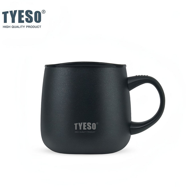TYESO 保溫杯, 黑色, 1個, 355ml