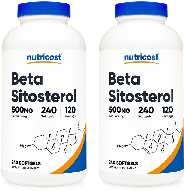 뉴트리코스트 베타 시토스테롤 500mg 소프트젤 240정 2병, 2개 - 쿠팡