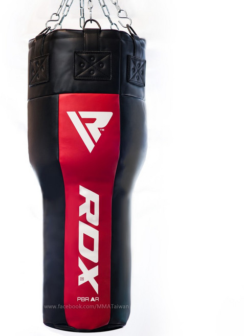RDX 紅黑頂級沙包 (附贈底部固定帶) Angle Punch Bag, 沙包(空)+沙包架+碎布(自行填充)