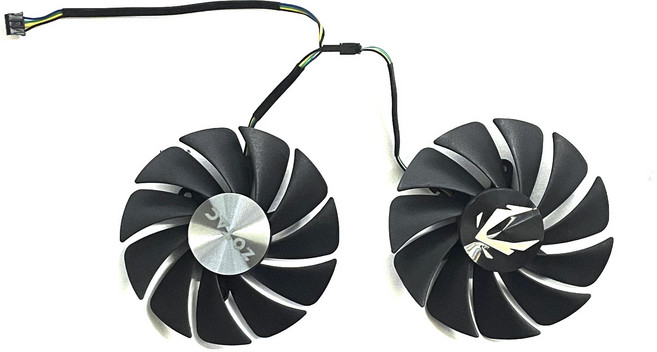 호환 ZOTAC GAMING GEFORCE RTX 3070TI 3080 AMP 비디오 카드 냉각 팬용 87MM 4PIN GA92S2U CF9015H12S RTX, 02 2PCS