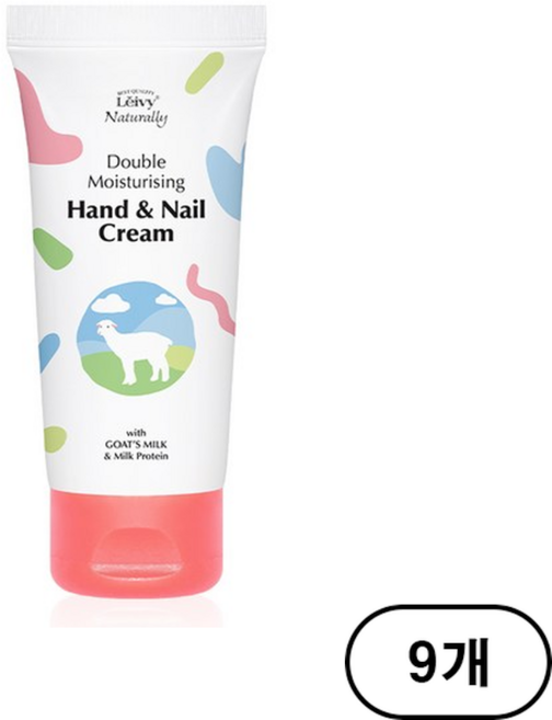 Leivy 산양유 핸드 앤 네일 크림 프로럴 코튼향, 50ml, 9개