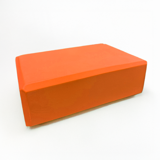 요가블럭 필라테스블럭 요가도구 필라테스 스트레칭 홈트 EVA, 펌프킨 오렌지, 1개