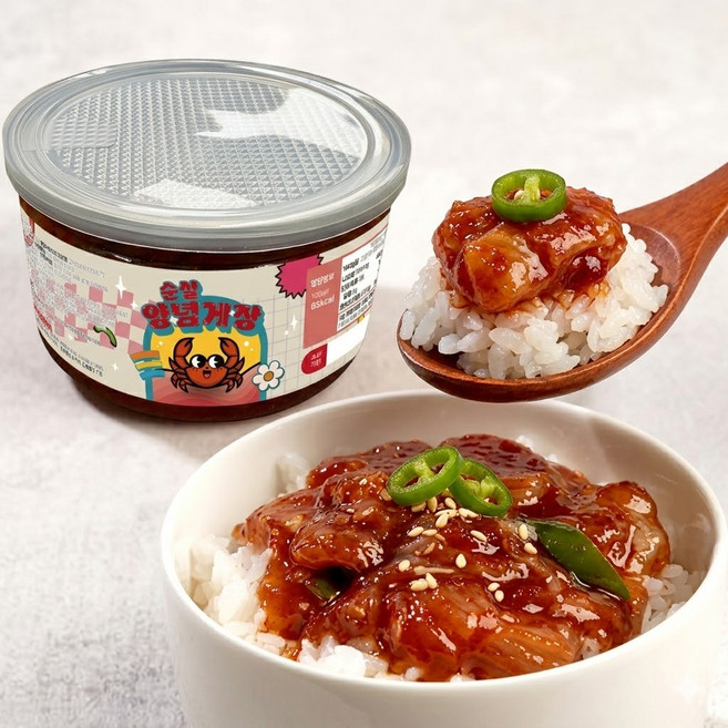 [너튜브대란] 자연일상 순살 양념게장 양념 게장 꽃게장 반찬, 1세트, 300g