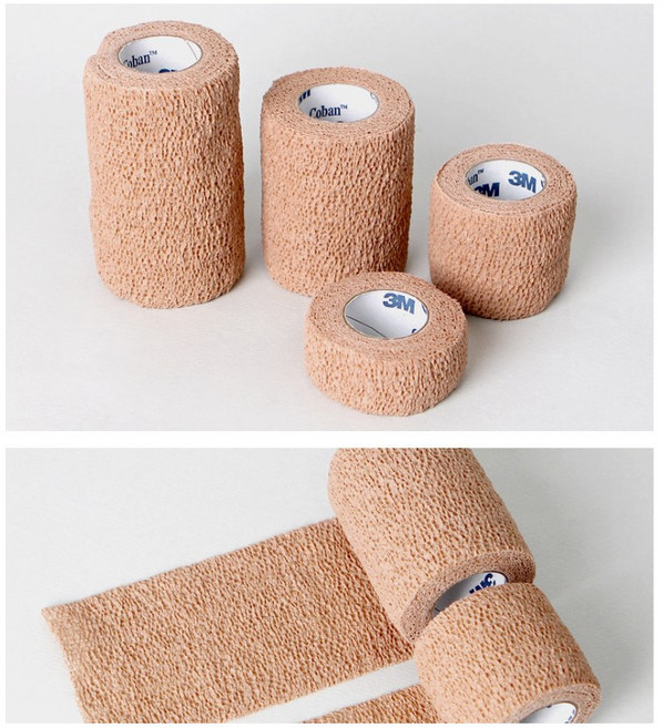 3M 코반 1인치 Coban 자가점착 탄력 붕대 2.5cm x 4.5m 5롤, 1개, 1개입