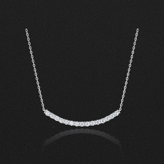 메종드쉬 모이사나이트 목걸이 랩 다이아 챠밍 스마일 BMN006