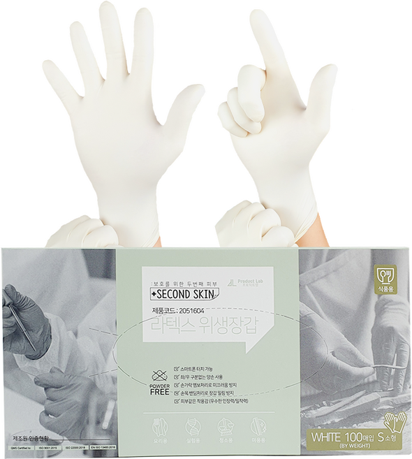 스카이 라텍스장갑 소형 100매, 소(S), 1개, 1box