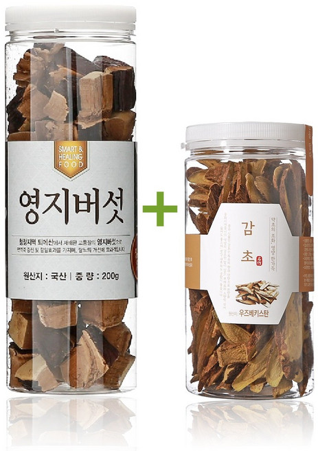 [채움팜] 영지버섯+감초 둥글레 (환절기 추천세트), 영지버섯2개+감초+둥글레, 1개