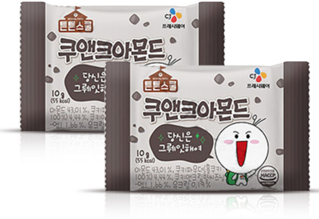 CJ 튼튼스쿨 쿠앤크아몬드 10g x 40개