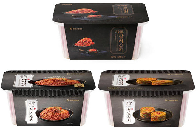 아워홈 구씨반가 갈치김치 800g + 낙지김치 800g + 청잎김치 800g 총 3개 / 냉장 국산 포기김치, 1개