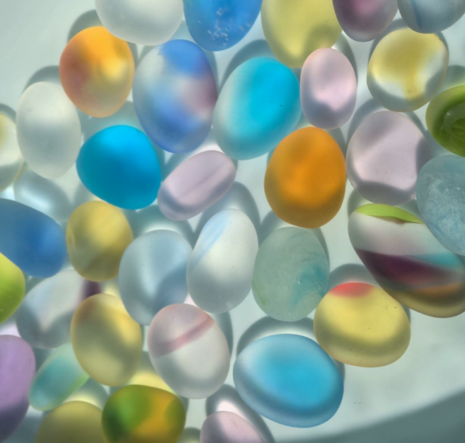 무광 혼합 컬러 바다유리 반려돌 장식돌 DIY 어항 화분 조경 자갈 500g, 1개, 혼합 컬러 0.5~2cm (500g)