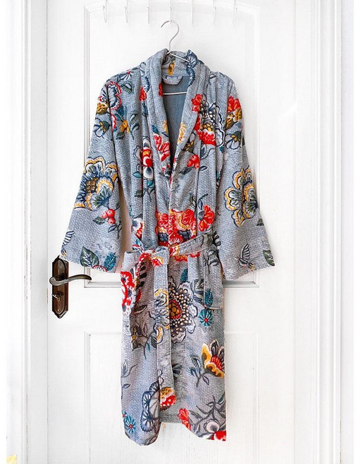 프린트 목욕가운 가운 라운웨어 목욕 여성 잠옷 로브 여성용 샤워 이브닝