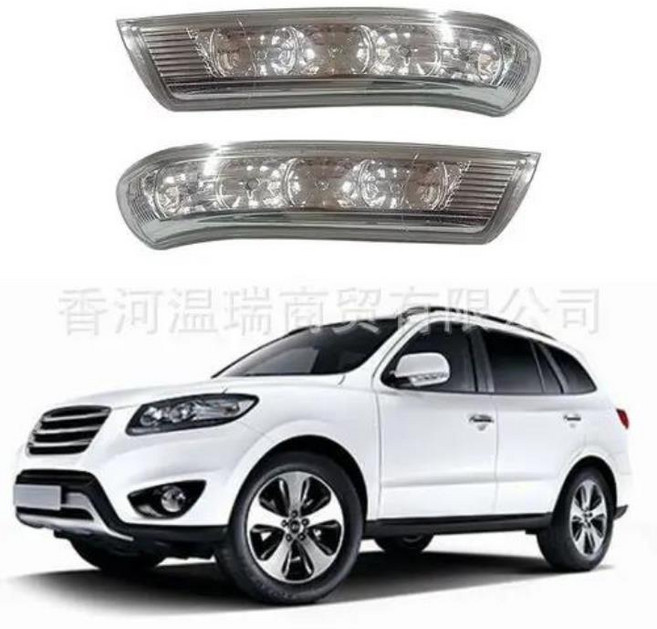 호환 모던 산타페 용 사이드 미러 회전 신호등 2010 2011 2012 Veracruz IX55 2007-2012 LED 표시 등 Rearv, 02 Right side RH