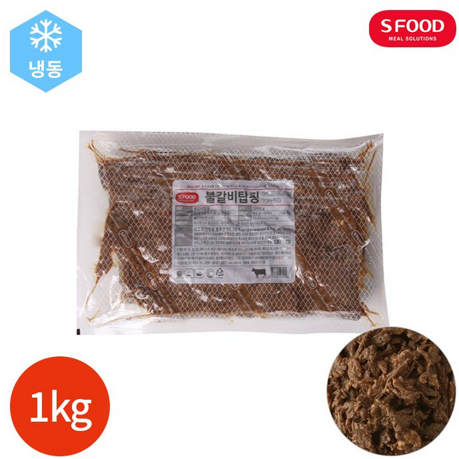 에스푸드 불갈비 탑핑, 1개, 1kg