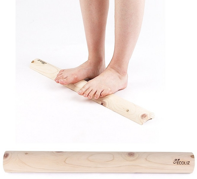 에코리즈 편백나무 발밟기 대형, 원목, 1개