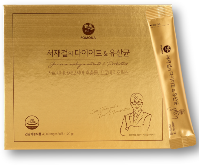 서재걸의 다이어트&유산균 - 체지방 감소 복부 지방 감소 내장 지방 감소, 120g, 1개