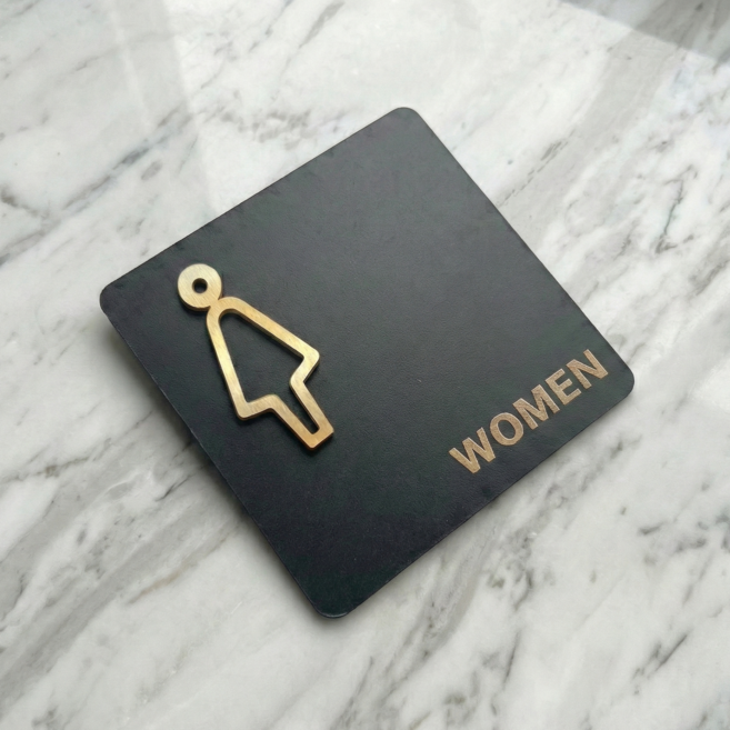 모던데이 화장실 표지판 안내판 부착형, 1개, 여자화장실