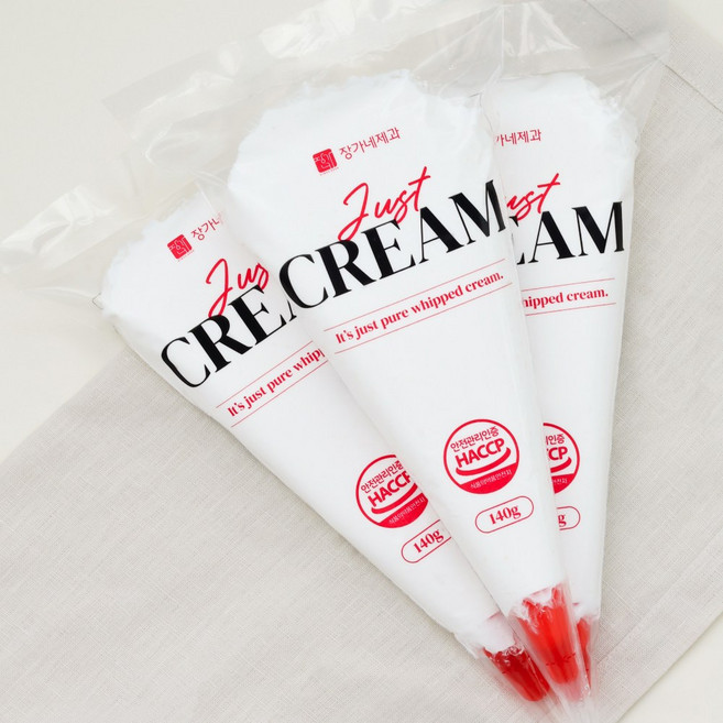 장가네제과 생크림 3개입 [노오븐 케이크만들기 홈베이킹 DIY케이크], 140g, 3개